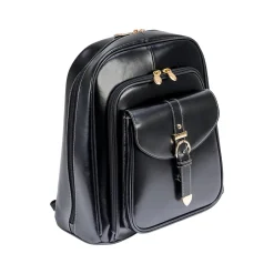 Backpacks<McKlein USA OLYMPIA Business Laptop/Tablet Backpack, Black (99565)