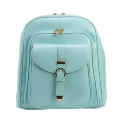 Backpacks<McKlein USA OLYMPIA Business Laptop/Tablet Backpack, Aqua Blue (99568)