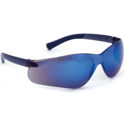 Eye Protection<Crews MCR Safety® BearKat® Safety Glasses, Blue-Mirror