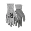 Work Gloves<MCR Safety Cut Pro Hypermax Fiber/Polyurethane Work Gloves, XS, A3 Cut Level, Salt-and-Pepper/Gray, Dozen (92752XS)