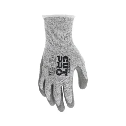 Work Gloves<MCR Safety Cut Pro Hypermax Fiber/Polyurethane Work Gloves, XS, A3 Cut Level, Salt-and-Pepper/Gray, Dozen (92752XS)