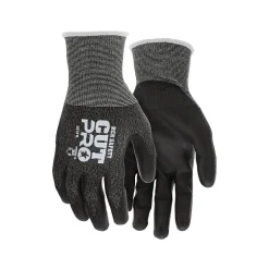 Work Gloves<MCR Safety Cut Pro Hypermax Fiber/Polyurethane Work Gloves, Black, S, Pair (92721S)