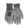 Work Gloves<MCR Safety Cut Pro Hypermax Fiber/Polyurethane Work Gloves, XS, A2 Cut Level, Salt-and-Pepper/Gray, Dozen (92752PUXS)