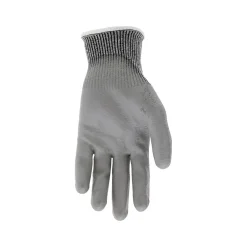 Work Gloves<MCR Safety Cut Pro Hypermax Fiber/Polyurethane Work Gloves, XS, A2 Cut Level, Salt-and-Pepper/Gray, Dozen (92752PUXS)