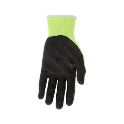 Work Gloves<MCR Safety Cut Pro Hypermax Fiber/Nitrile Work Gloves, Lime/Black, XS, Pair (92748HVXS)