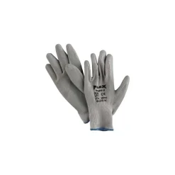 Work Gloves<MCR Safety Flex-Tuff II Coated Gloves, Medium, Grey, Dozen (9688M)