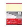 Mead Notepad, 8.5" x 11", Wide-Ruled, Canary, 50 Sheets/Pad, 3 Pads/Pack (59386) Best
