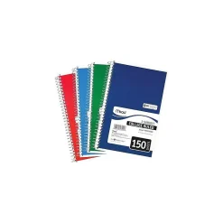 Mead Spiral 3-Subject Notebooks, 5.5" x 9.5", College Ruled, 150 Sheets (06900) Online