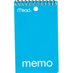 Mead 1-Subject Notebooks, 3" x 5", College Ruled, 60 Sheets, Assorted Colors (45354) New