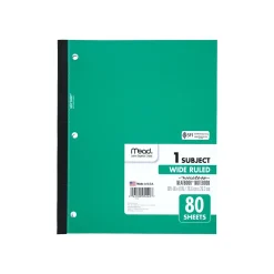 Mead Wireless Neatbook 1-Subject Notebooks, 8