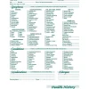 Best ® Health History Patient Care Form, Green FormFamily™ Medical Forms