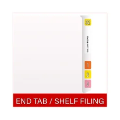 Medical Arts Press Heavy Duty End Tab File Folder, Straight-Cut, Letter Size, White, 40/Box (S-09461-WHT) Outlet