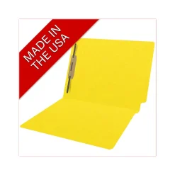 Medical Arts Press Heavy Duty End Tab File Folder, Straight-Cut, Letter Size, Yellow, 40/Box (S-09461-YLW) Best