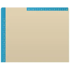Medical Arts Press Heavy-Duty End Tab File Folder, Straight Cut, Letter-Size, Manila, 50/Box (S-09466-BLU) Discount