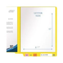 Medical Arts Press Heavy-Duty End Tab File Folder, Straight Cut, Letter-Size, Yellow, 40/Box (S-09458-YLW) Hot