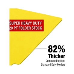 Medical Arts Press Heavy-Duty End Tab File Folder, Straight Cut, Letter-Size, Yellow, 40/Box (S-09458-YLW) Hot