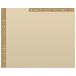 Medical Arts Press Heavy-Duty End Tab File Folder, Straight Cut, Letter-Size, Manila, 50/Box (S-09466-TAN) Outlet