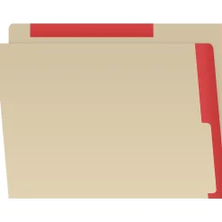 Medical Arts Press Heavy-Duty End Tab File Folder, Straight Cut, Letter-Size, Manila, 50/Box (S-09466-RED) Best