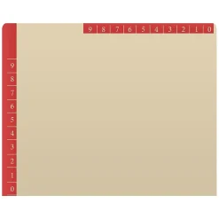 Medical Arts Press Heavy-Duty End Tab File Folder, Straight Cut, Letter-Size, Manila, 50/Box (S-09466-RED) Best