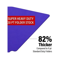 Medical Arts Press Heavy-Duty End Tab File Folder, Straight Cut, Letter-Size, Purple, 40/Box (S-09459-PUR) Outlet