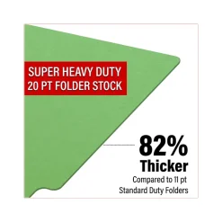 Medical Arts Press Heavy-Duty End Tab File Folder, Straight Cut, Letter-Size, Green, 40/Box (S-09459-GRN) Outlet
