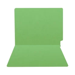 Medical Arts Press Heavy-Duty End Tab File Folder, Straight Cut, Letter-Size, Green, 40/Box (S-09458-GRN)