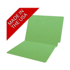Medical Arts Press Heavy-Duty End Tab File Folder, Straight Cut, Letter-Size, Green, 40/Box (S-09458-GRN)