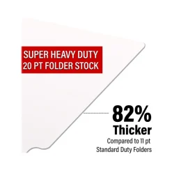 Medical Arts Press Heavy-Duty End Tab File Folder, Straight Cut, Letter-Size, White, 40/Box (S-09458-WHT) Online