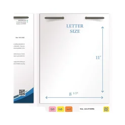 Medical Arts Press Heavy-Duty End Tab File Folder, Straight Cut, Letter-Size, White, 40/Box (S-09459-WHT)