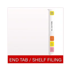 Medical Arts Press Heavy-Duty End Tab File Folder, Straight Cut, Letter-Size, White, 40/Box (S-09459-WHT)
