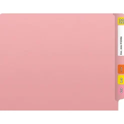 Medical Arts Press Heavy-Duty End Tab File Folder, Straight Cut, Letter-Size, Pink, 40/Box (S-09458-PNK) Outlet