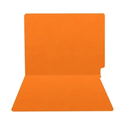 Medical Arts Press Heavy-Duty End Tab File Folder, Straight Cut, Letter-Size, Orange, 40/Box (S-09458-ORG)
