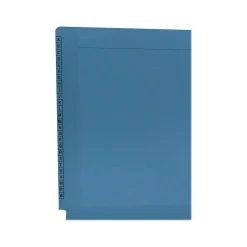 Medical Arts Press Kardex Match Reinforced End Tab File Folder, Straight Cut, Letter-Size, Blue, 100/Box (F1170-BLU)