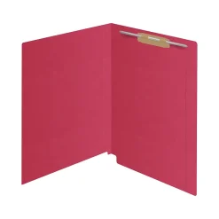 Medical Arts Press Kardex Match Reinforced End Tab File Folder, Straight Cut, Letter Size, Red, 50/Box (S-09483-RED) New