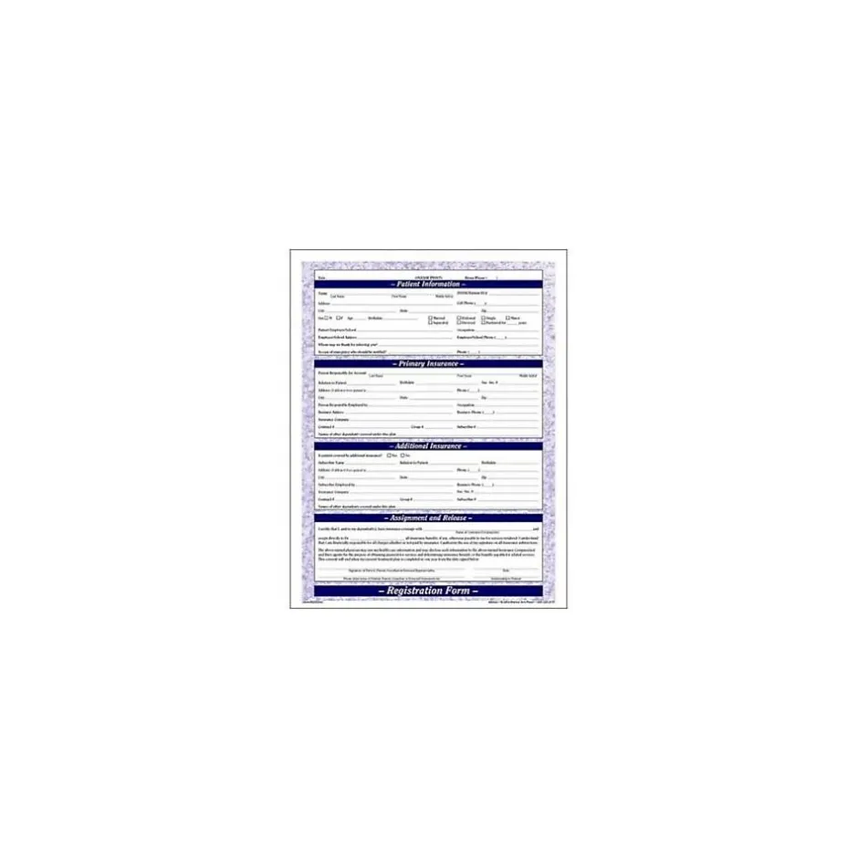 Discount ® Patient Registration; Purple FormFamily™ Medical Forms