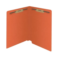 Medical Arts Press Reinforced End Tab File Folder, Straight Cut, Letter-Size, Orange, 250/Carton (S-01502-ORG-B)