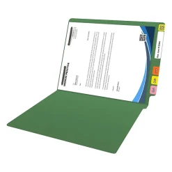 Medical Arts Press Reinforced End Tab File Folder, Straight Cut, Letter-Size, Green, 50/Box (S-01501-GRN) Outlet