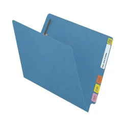 Medical Arts Press Reinforced End Tab File Folder, Straight Cut, Letter Size, Blue, 50/Box (S-01501-BLU) Hot
