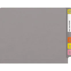 Medical Arts Press Reinforced End Tab File Folder, Straight Cut, Letter-Size, Gray, 250/Carton (S-01502-GRY-B) Online