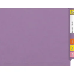 Medical Arts Press Reinforced End Tab File Folder, Straight Cut, Letter-Size, Lavender, 250/Carton (S-01502-LAV-B) New