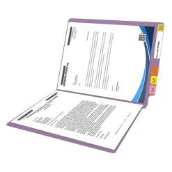 Medical Arts Press Reinforced End Tab File Folder, Straight Cut, Letter-Size, Lavender, 250/Carton (S-01502-LAV-B) New