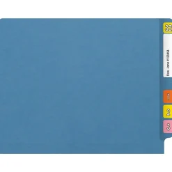 Medical Arts Press Reinforced End Tab File Folder, Straight Cut, Letter-Size, Blue, 50/Box (S-01601-BLU) Outlet