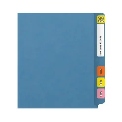 Medical Arts Press Reinforced End Tab File Folder, Straight Cut, Letter-Size, Blue, 50/Box (S-01601-BLU) Outlet