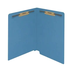 Medical Arts Press Reinforced End Tab File Folder, Straight Cut, Letter-Size, Blue, 50/Box (S-01602-BLU) Sale