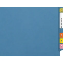 Medical Arts Press Reinforced End Tab File Folder, Straight Cut, Letter-Size, Blue, 50/Box (S-01602-BLU) Sale