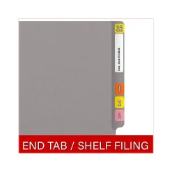 Medical Arts Press Reinforced End Tab File Folder, Straight Cut, Letter-Size, Gray, 250/Carton (S-01602-GRY-B) Online