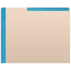 Medical Arts Press Reinforced Top Tab File Folder, Full-Cut, Letter Size, Manila/Blue, 50/Box (S-09468-BLU) Hot