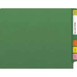Medical Arts Press Reinforced End Tab File Folder, Straight Cut, Letter-Size, Green, 50/Box (S-01602-GRN) Sale