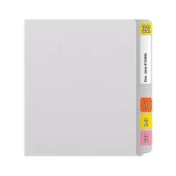 Medical Arts Press Reinforced End Tab File Folder, Straight Cut, Letter-Size, White, 50/Box (S-01501-WHT) Clearance
