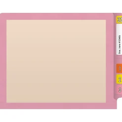 Medical Arts Press Reinforced End Tab File Folder, Straight-Cut, Letter Size, Manila/Violet, 50/Box (S-09473-PRP) Best